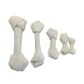 customized sizes natural knotted white rawhide dog chew bone for dog